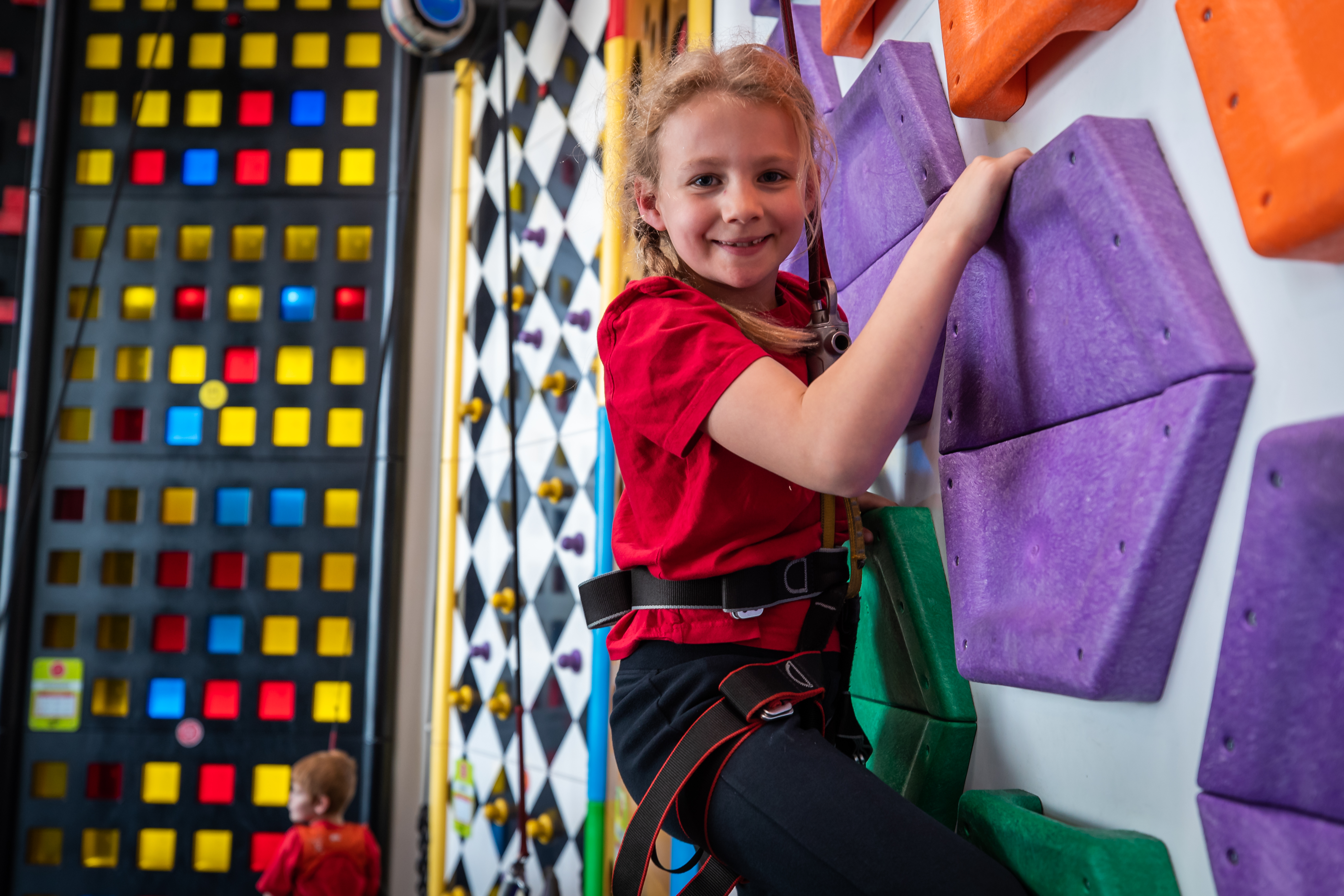 The Vertical Drop Slide at Clip 'n Climb Wandsworth