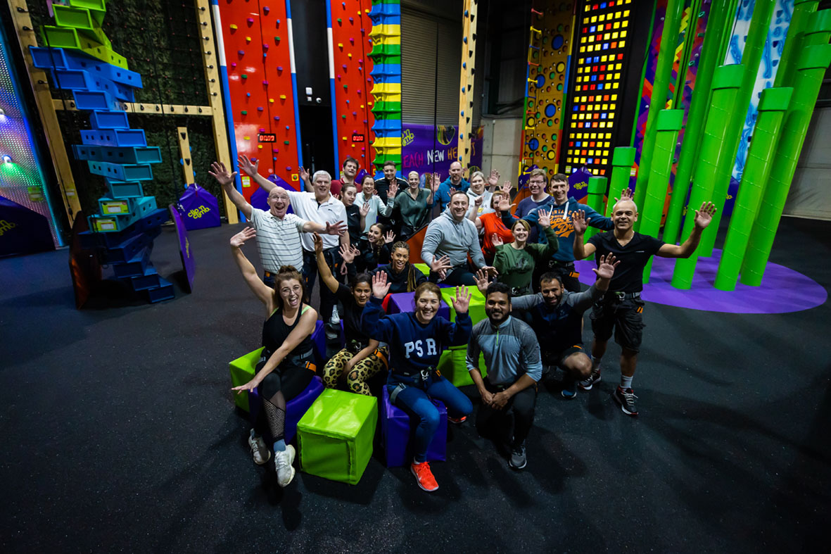 Corporate & team building climbing at Clip 'n Climb Wandsworth